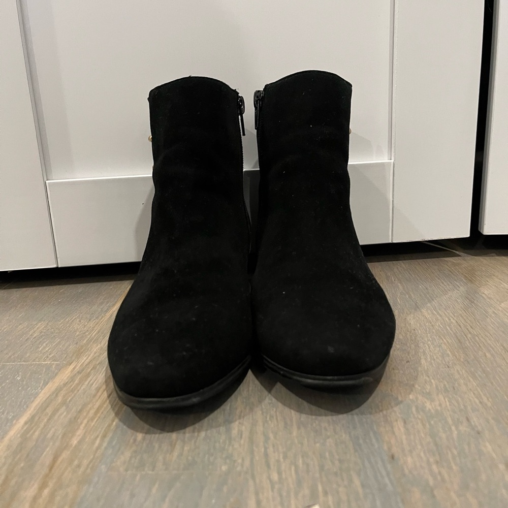 Vaneli Classic Black Ankle Booties